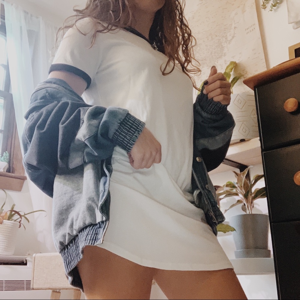 White t shirt dress
